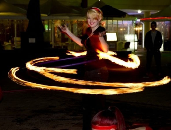 Sydney Fire Performers - Fire Twirlers - Sydney Performers - Roving Entertainment